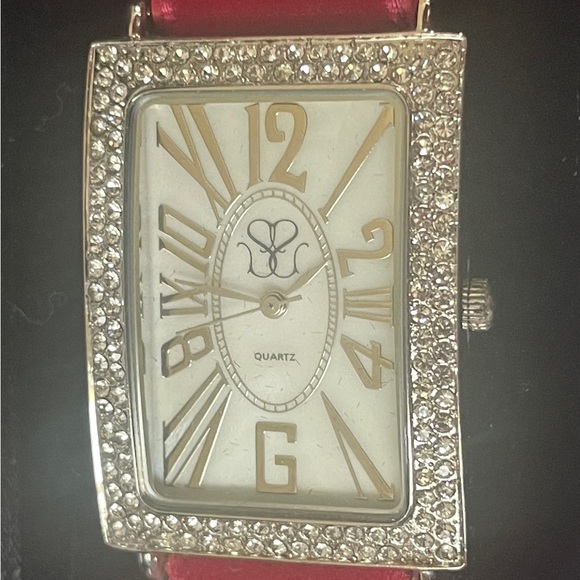 New Suzanne Somers collection wristwatch velvet band!! Runs well, Perfect gift - Picture 3 of 4